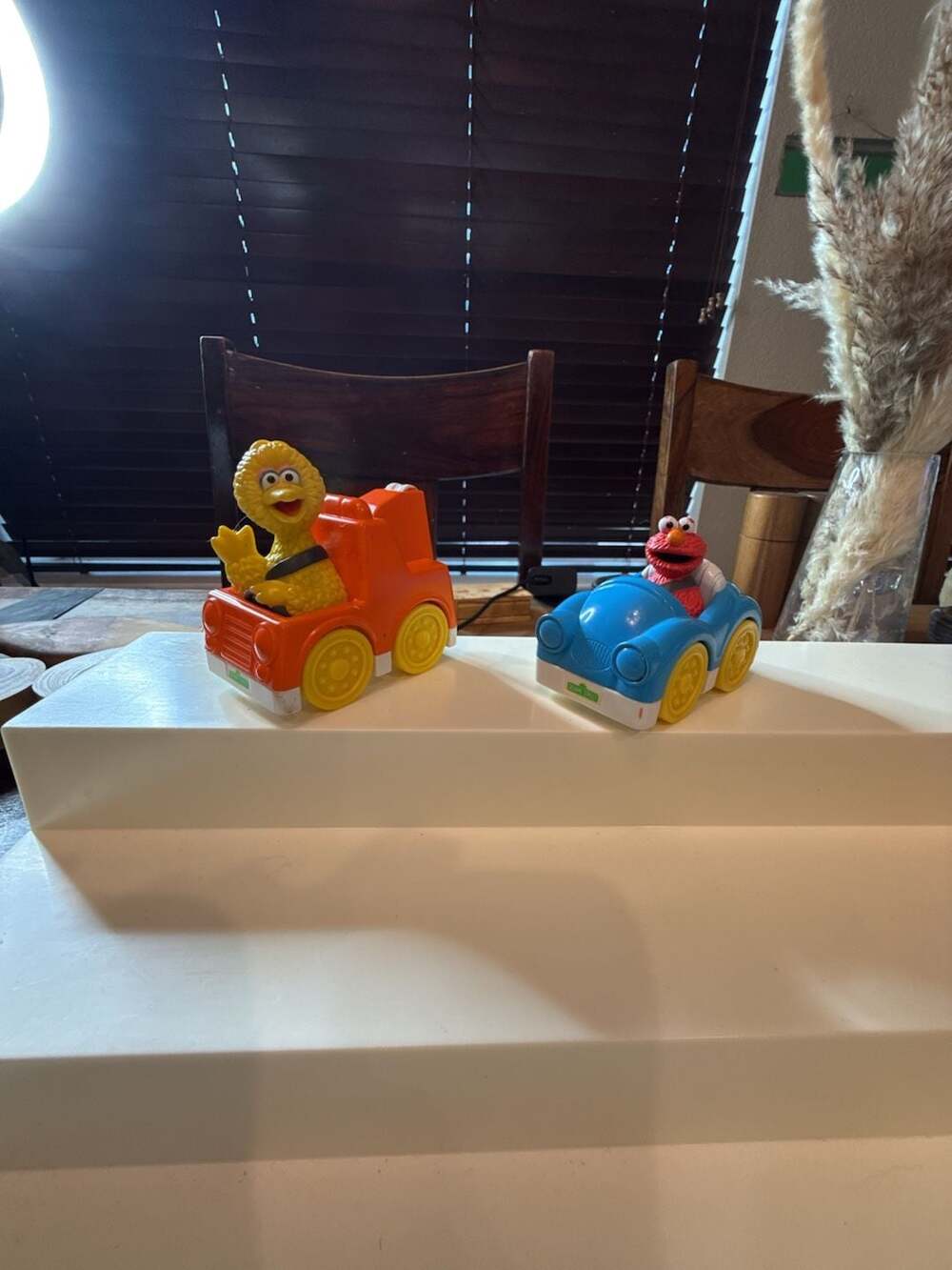Sesame Street Bakery Crafts Big Bird and Elmo Push-Along Toy Cars Set